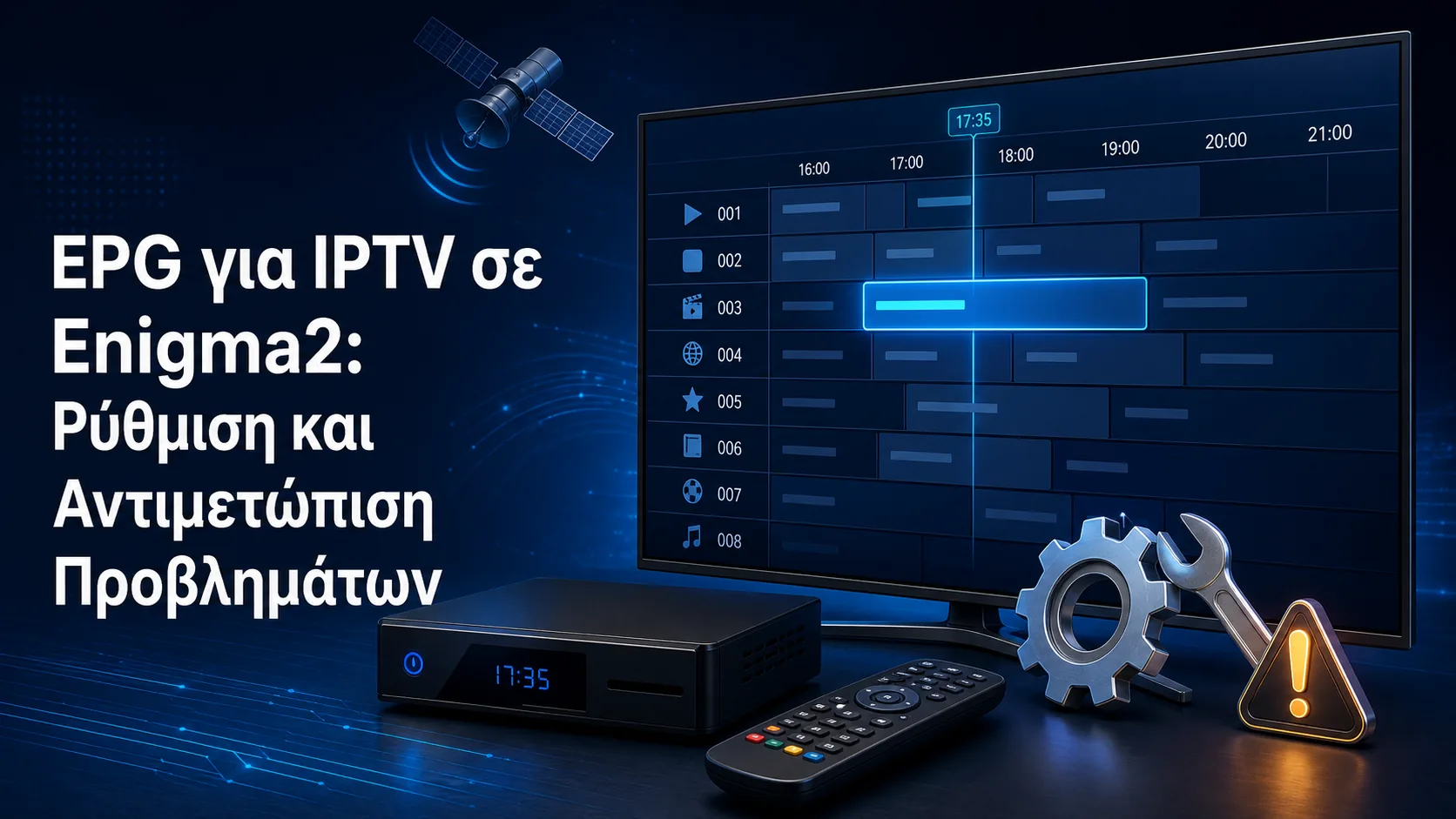 EPG για IPTV σε Enigma2: Ρύθμιση και Αντιμετώπιση Προβλημάτων