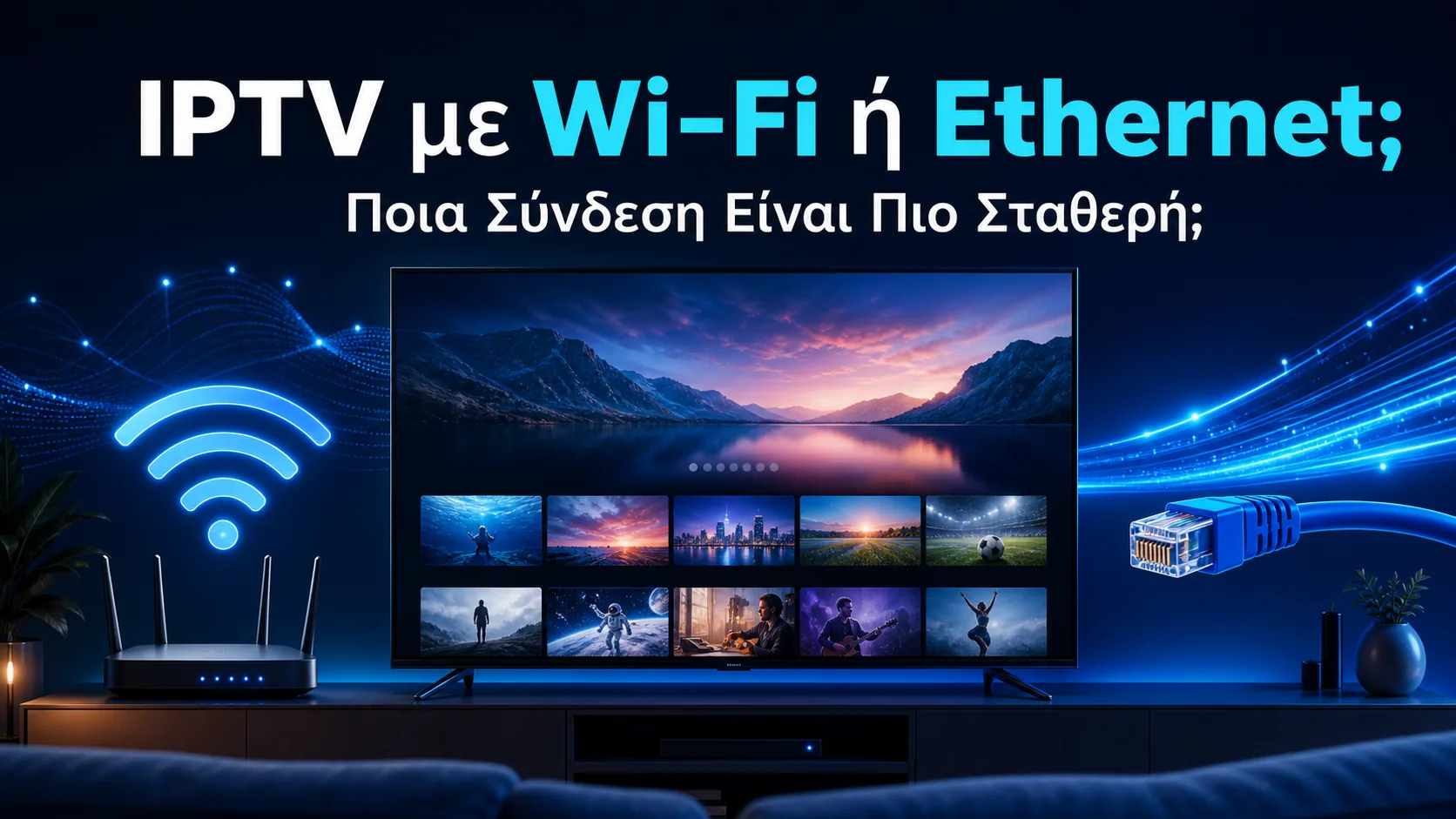 IPTV με Wi-Fi ή Ethernet: Ποια Σύνδεση Είναι Πιο Σταθερή;